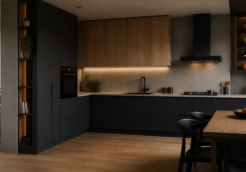 Концептуальная визуализация: угловая кухня GUSTAS HOME