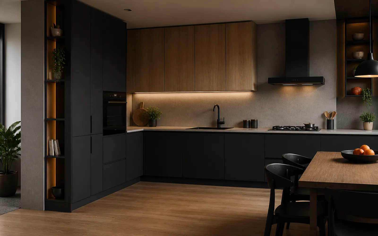 Концептуальная визуализация: угловые кухни GUSTAS HOME