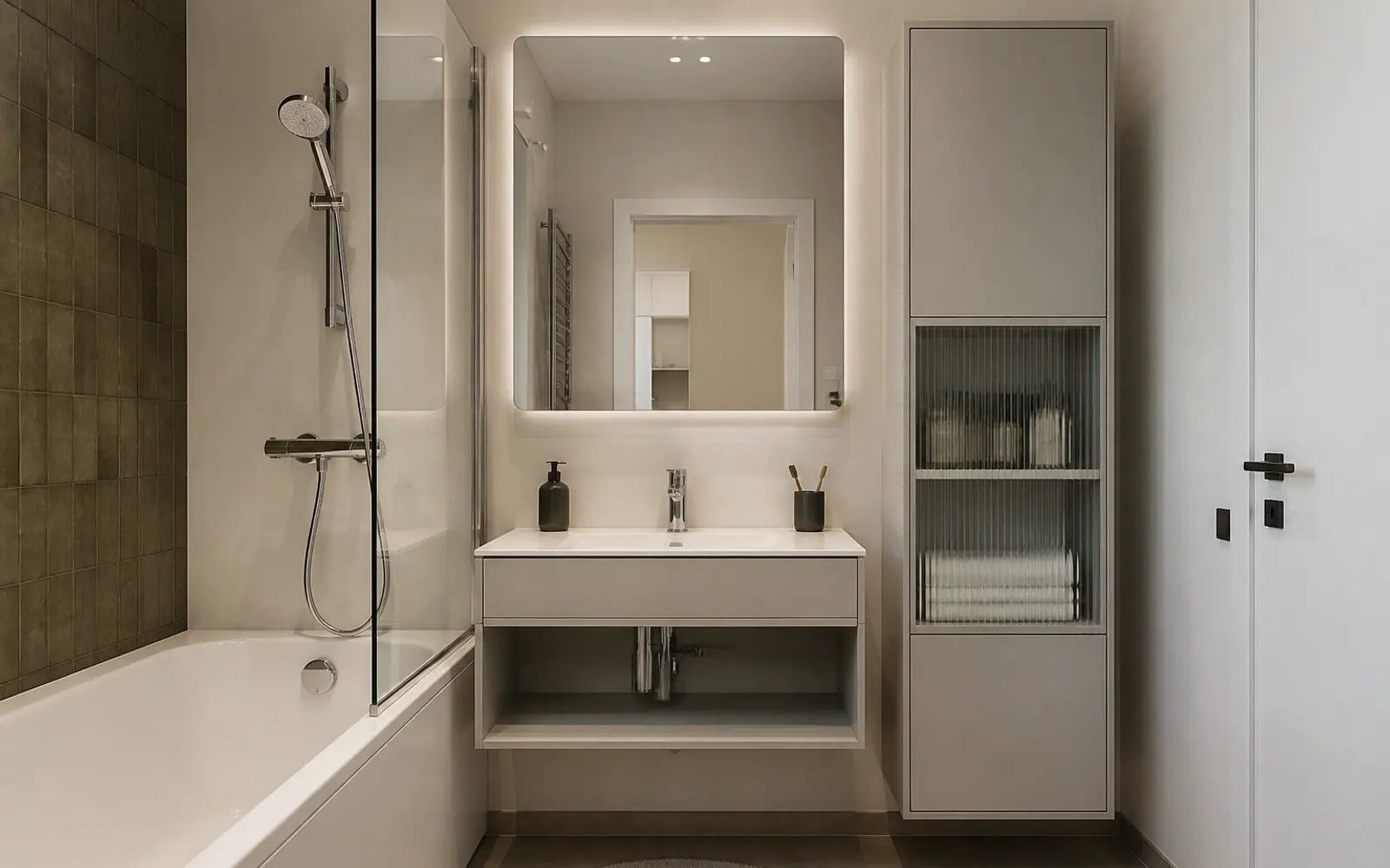 Проектная концепция: подвесная мебель для ванной GUSTAS HOME