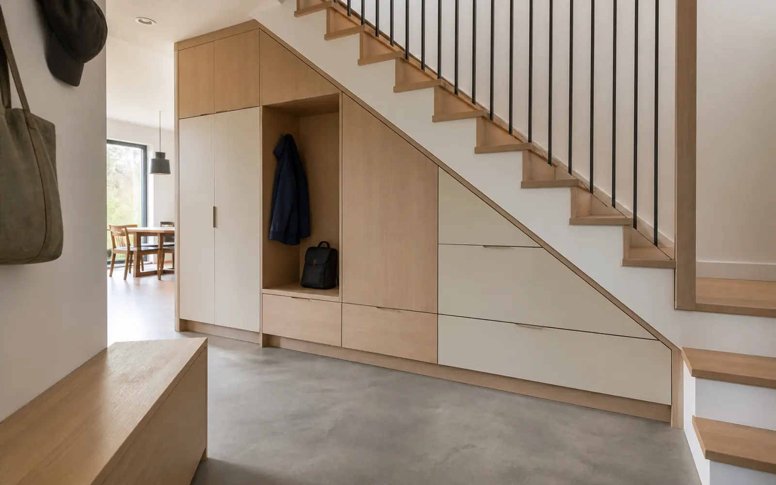 Проектная концепция: хранение под лестницей GUSTAS HOME
