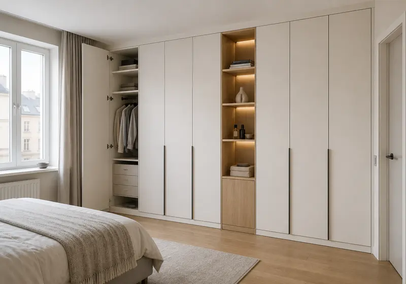 Концептуальная визуализация: встроенный шкаф GUSTAS HOME